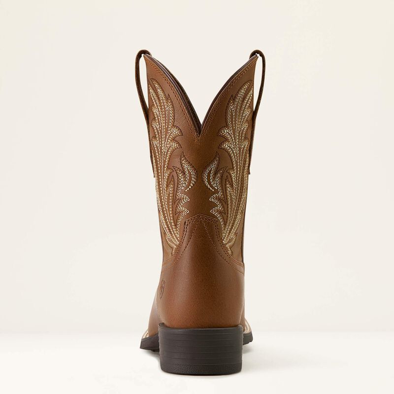 Ariat Women's Round Up Filly Wide Square Toe Western Boot-Sorrel Crunch