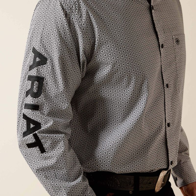 Men's Ariat Team Pablo Classic Fit Shirt-White/Black