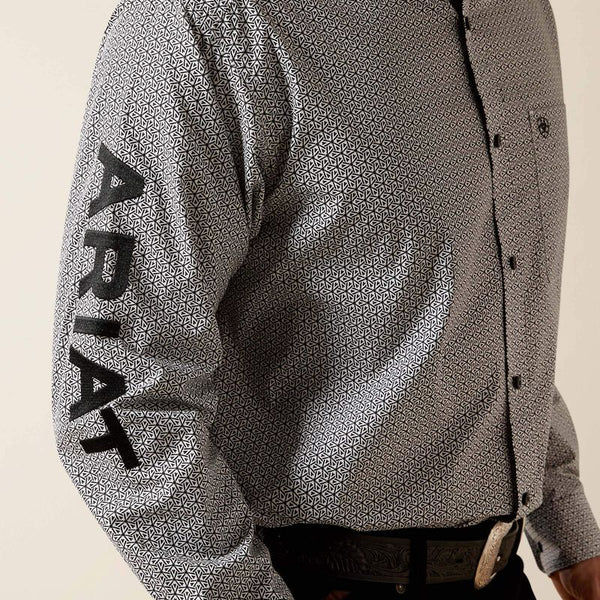 Men's Ariat Team Pablo Classic Fit Shirt-White/Black