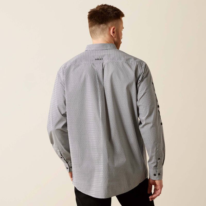 Men's Ariat Team Pablo Classic Fit Shirt-White/Black