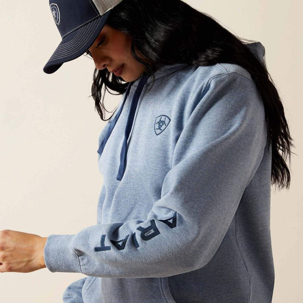 Ariat Women's Logo 2.0 Hoodie-Vintage Indigo Heather - CWesternwear