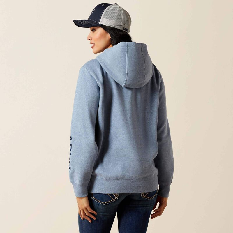 Ariat Women's Logo 2.0 Hoodie-Vintage Indigo Heather - CWesternwear