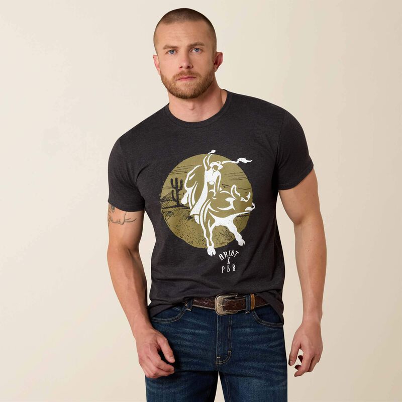 Men's Ariat No Guts No Glory PBR T-Shirt-Phantom