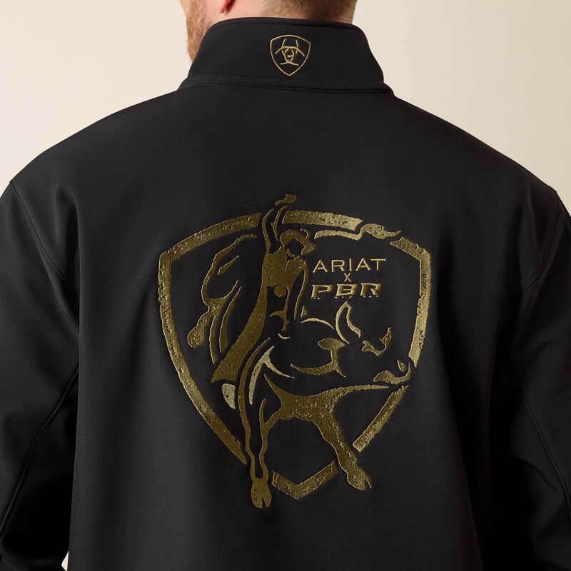 Ariat® Men's Logo Softshell PBR Jacket - Black