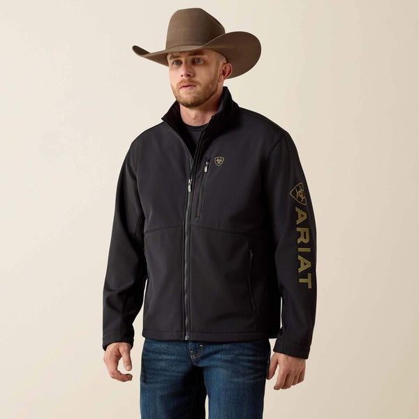 Ariat® Men's Logo Softshell PBR Jacket - Black