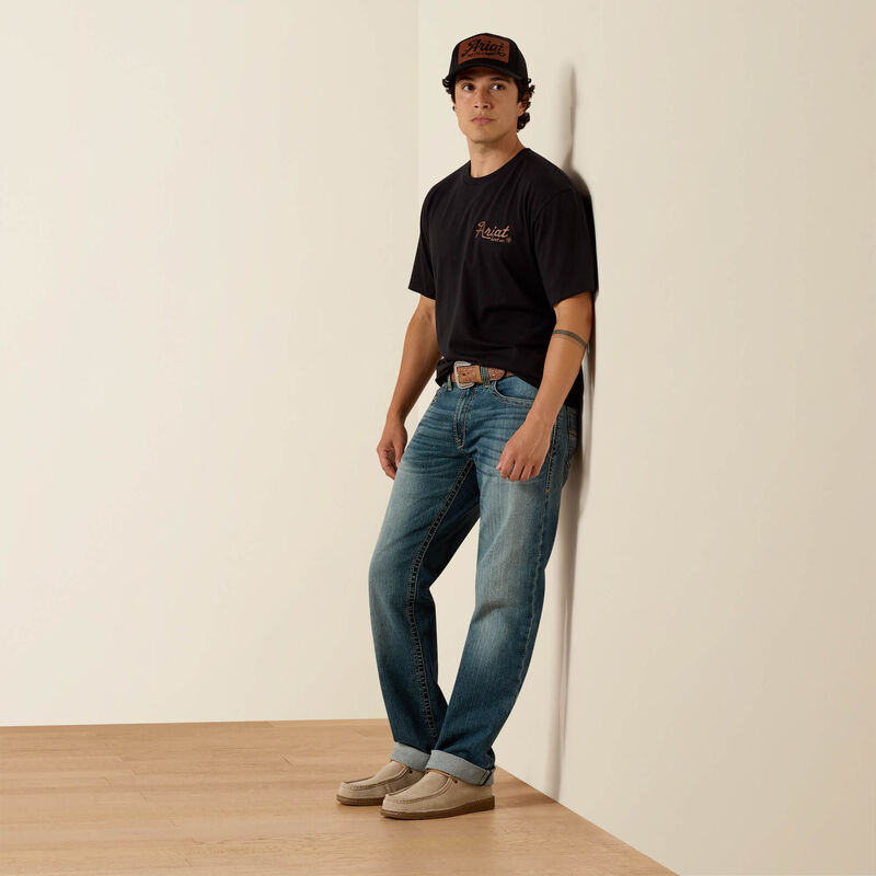 Men's Ariat Cowmooflage Classic Fit T-Shirt-Black - CWesternwear