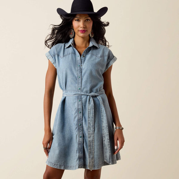 Women's Ariat Hampton Dress-Medium Blue