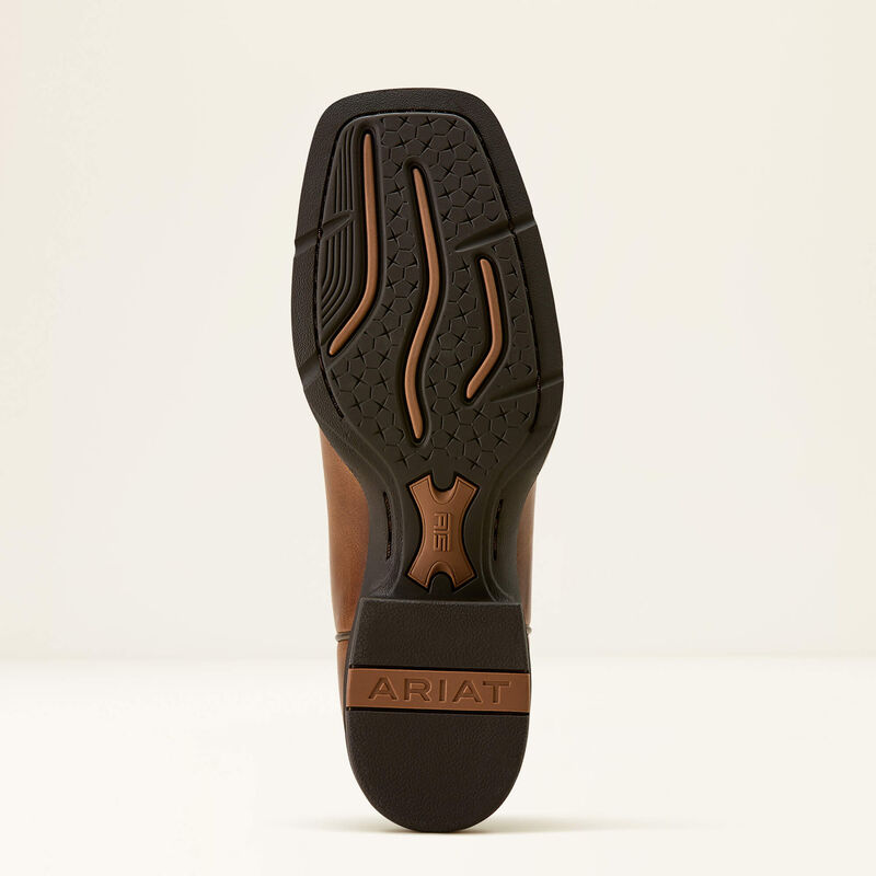 Ariat Women's Round Up Remuda Wide Square Toe Western Boot-Aged Tan - CWesternwear