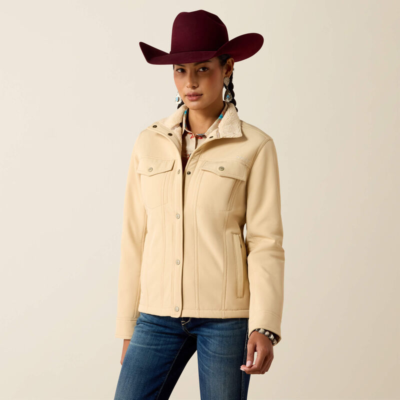Ariat Women's Berber Back Softshell Jacket-Irish Cream