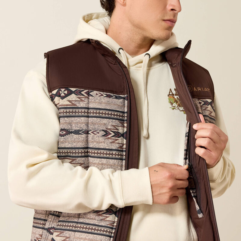 Ariat Men's Crius Insulated Concealed Carry Vest-Tonal Southweat/Silver Mink Heather