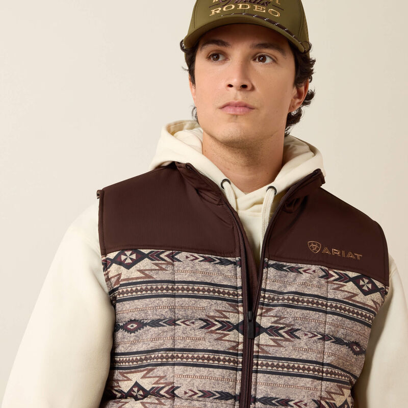 Ariat Men's Crius Insulated Concealed Carry Vest-Tonal Southweat/Silver Mink Heather