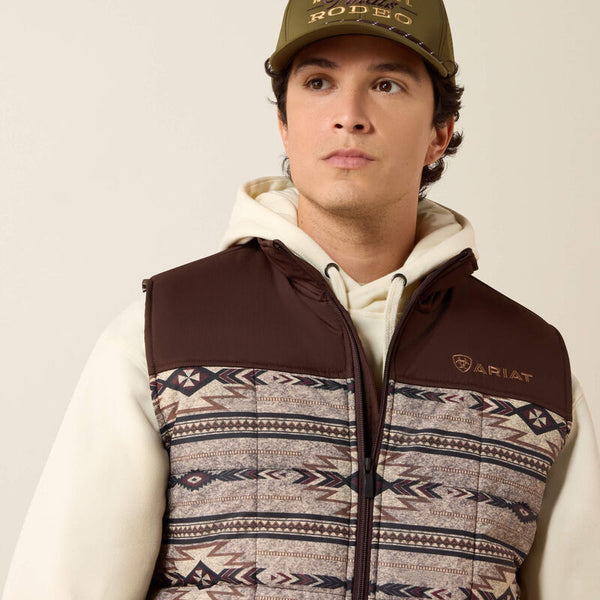 Ariat Men's Crius Insulated Concealed Carry Vest-Tonal Southweat/Silver Mink Heather