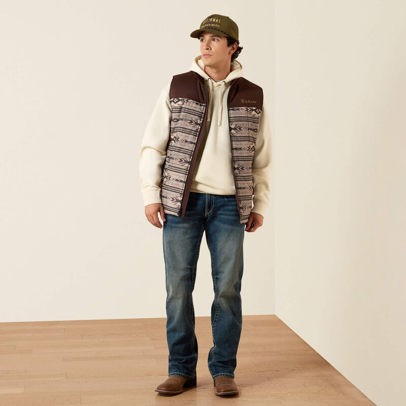Ariat Men's Crius Insulated Concealed Carry Vest-Tonal Southweat/Silver Mink Heather