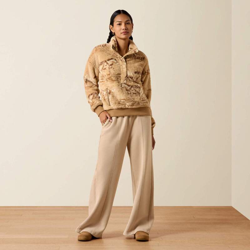 Women's Ariat Berber Sweatshirt-Wild Horses Print