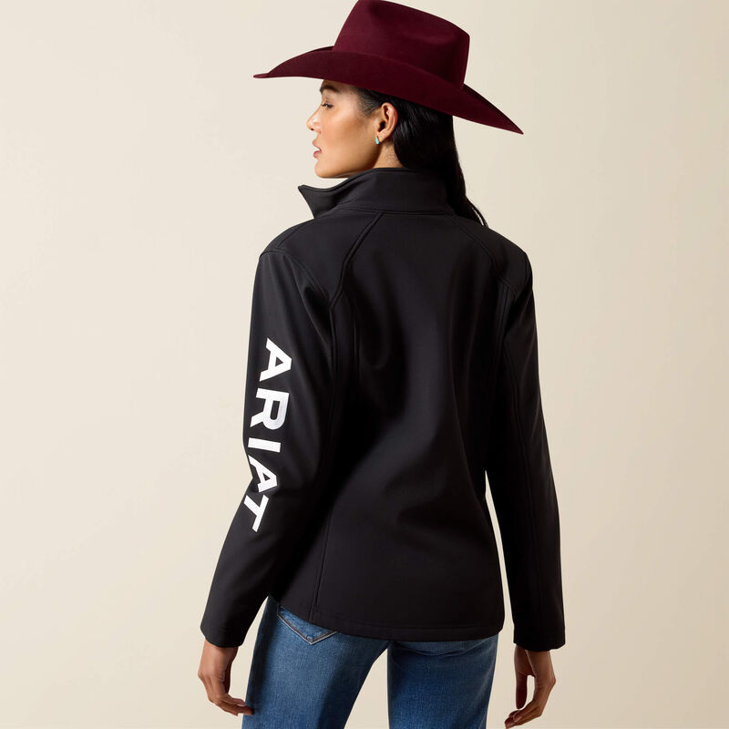 Ariat Women's Logo Softshell Jacket-Black/White
