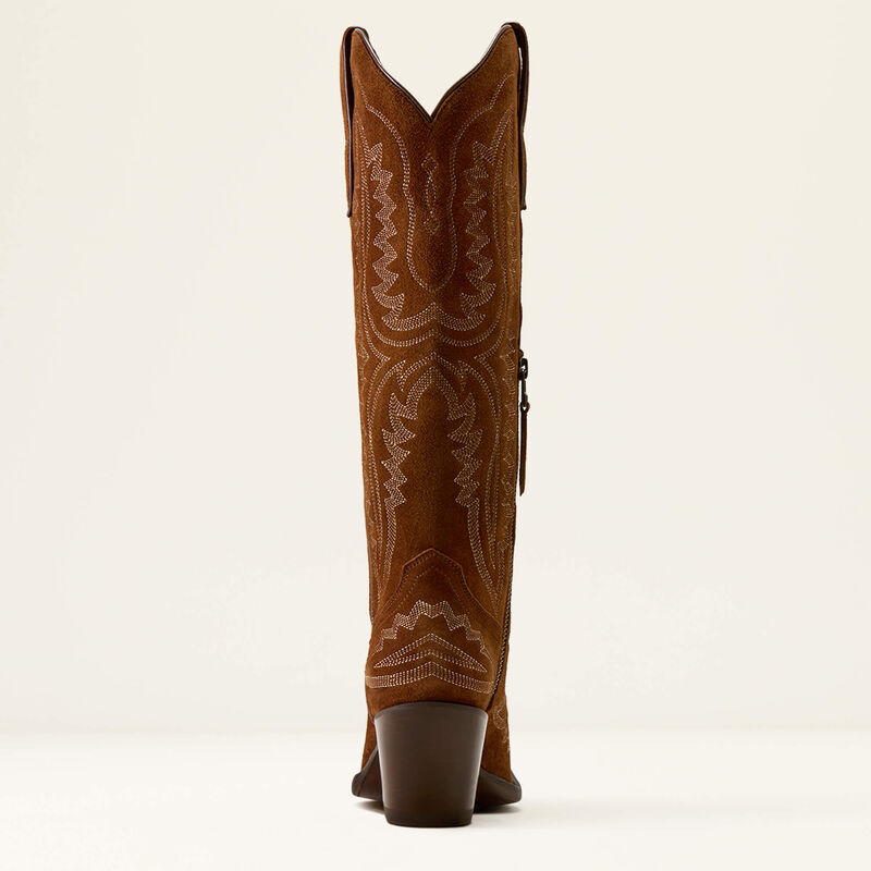 Ariat Women's Casanova X Toe Western Boot-Oiled Tan Suede