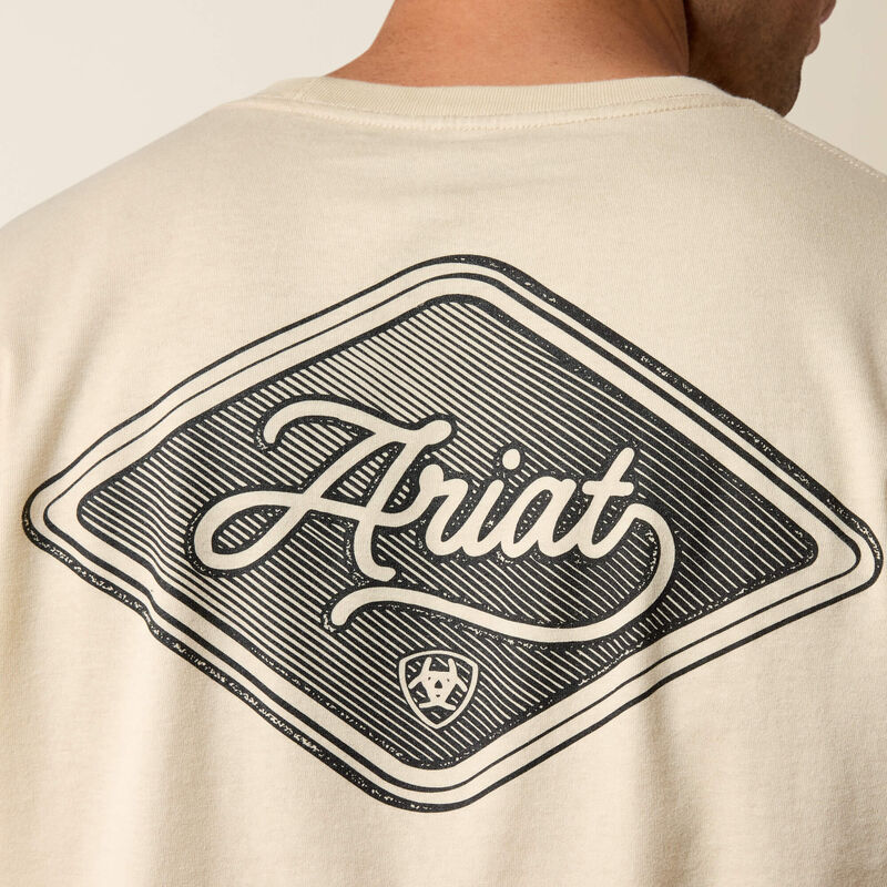 Ariat Men's Medallion Standard Long Sleeve T-Shirt-Natural