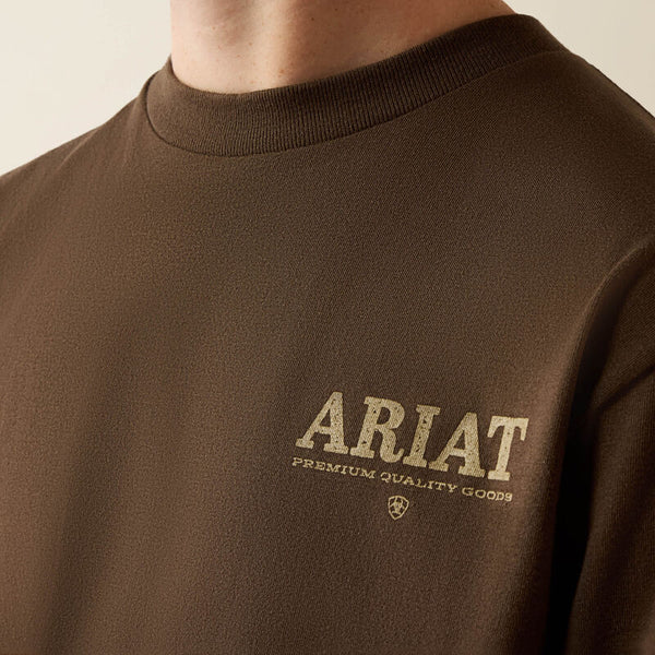 Boy's Ariat Mountain BullT-Shirt-Turkish Coffee