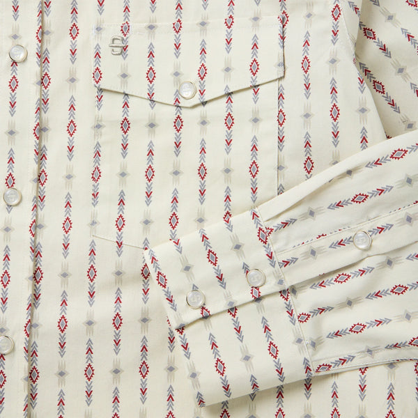 Men's Stetson Snap 2 Pocket Stripe Long Sleeve Shirt-Southwest Stripe - CWesternwear