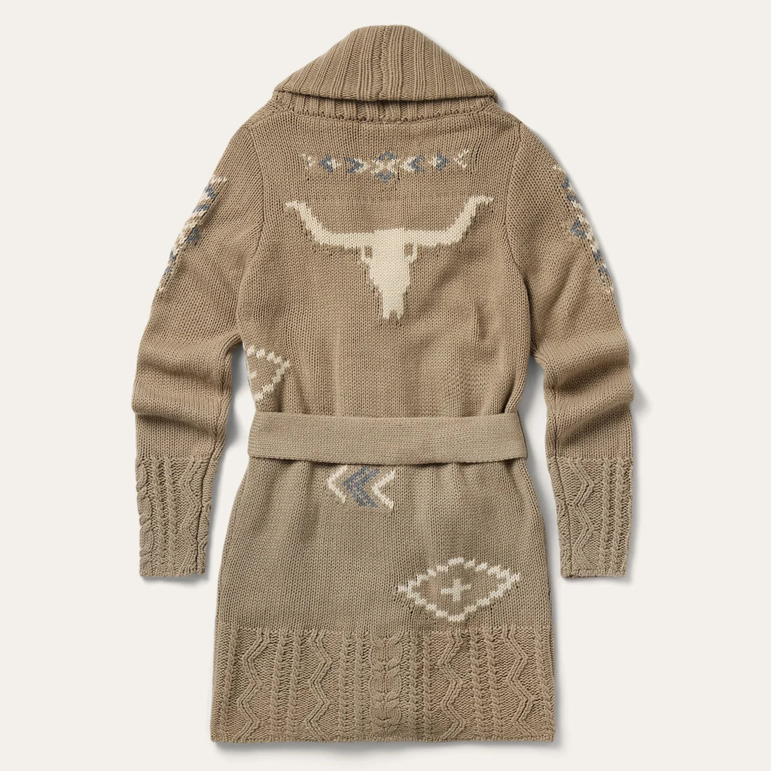 Women's Stetson Western Shawl Cardigan-Tan