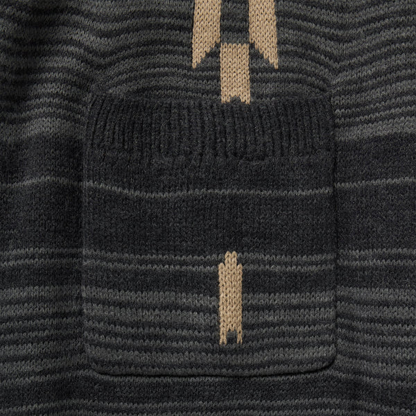 Women's Stetson Southwest Blanket Shawl-Charcoal