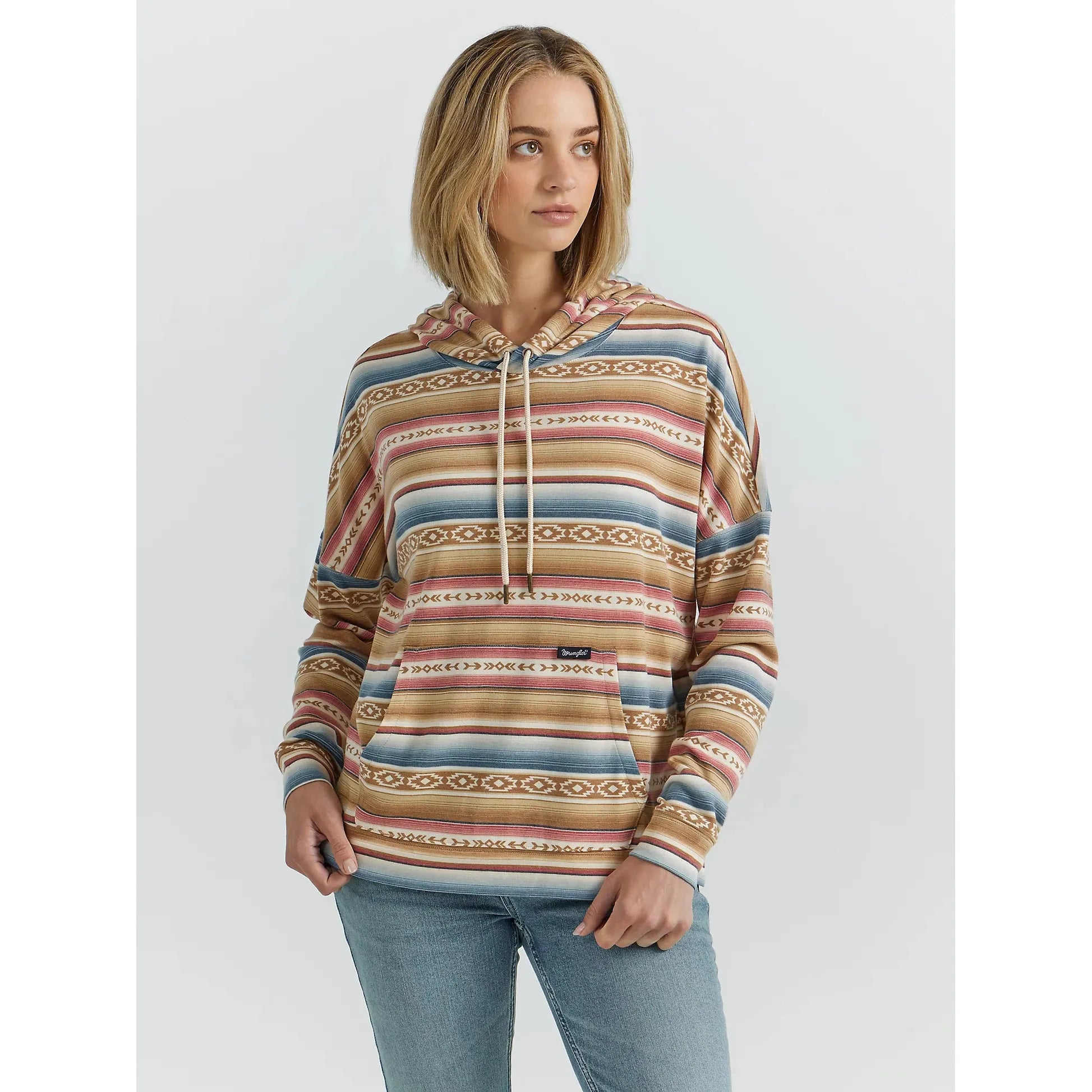 Women's Wrangler Geometric Relaxed Pullover Hoodie