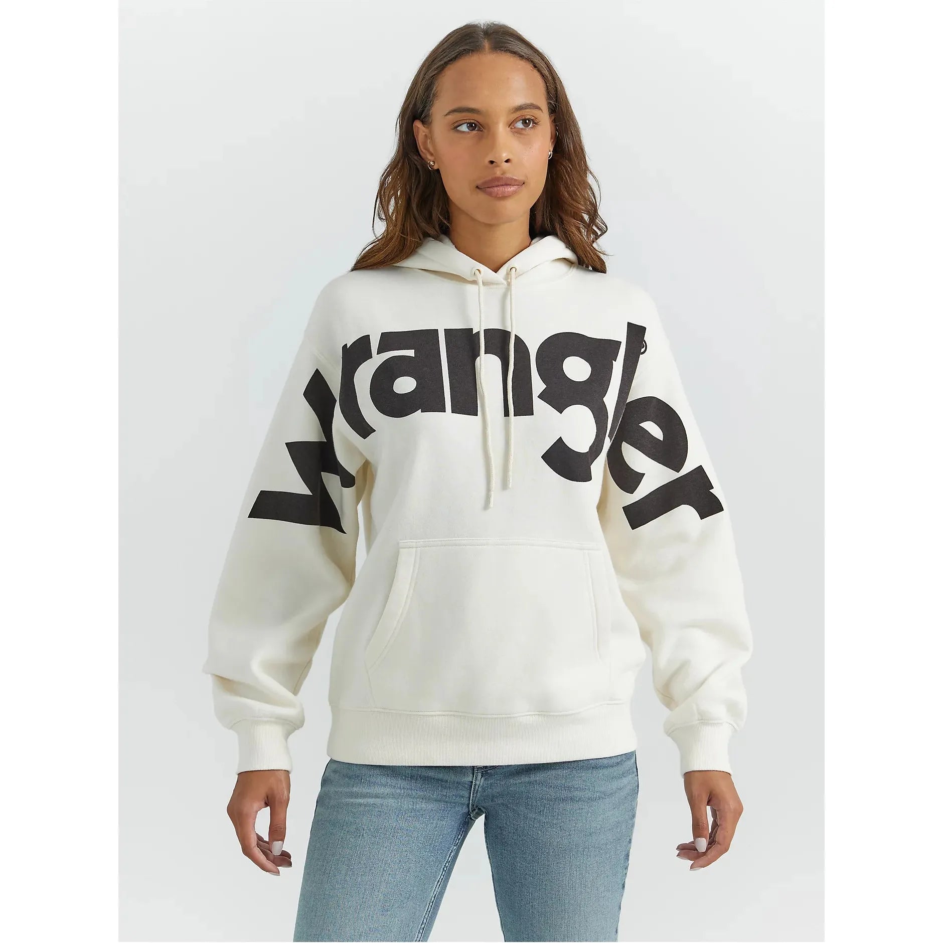 Women's Wrangler Bold Logo Hoodie in White