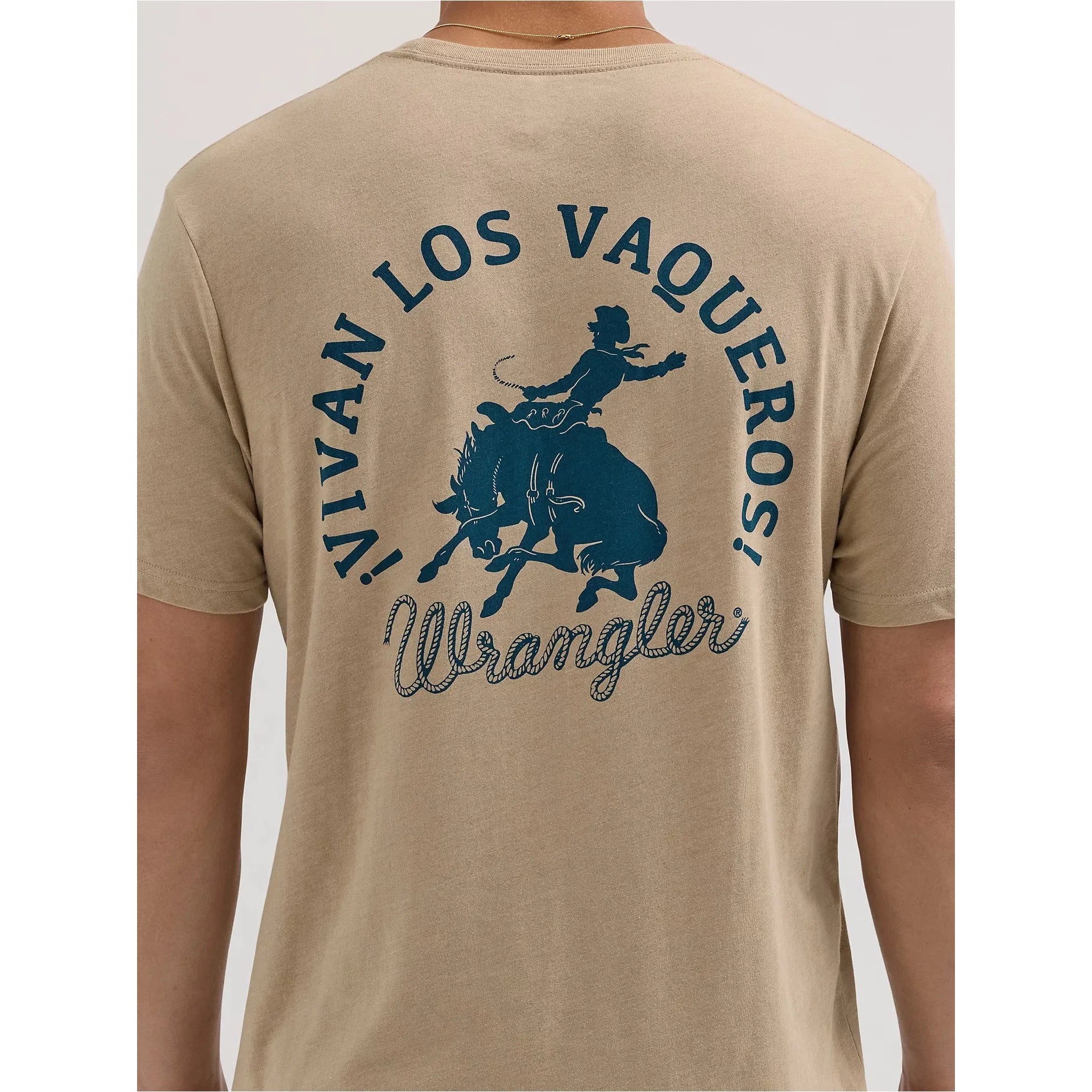 Men's Wrangler Long Live Cowboys Spanish T-Shirt