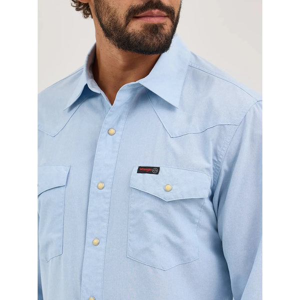 Men's Wrangler ATG™ Drover Utility Shirt-Cerulean