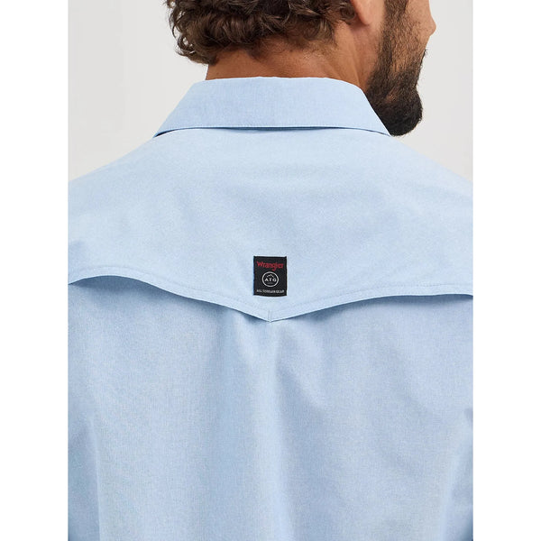 Men's Wrangler ATG™ Drover Utility Shirt-Cerulean