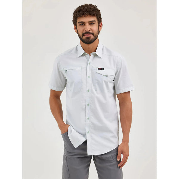 Men's Wrangler ATG Cedar Zip Pocket Shirt-Silt Green