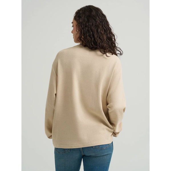 Women's Wrangler Long Sleeve Graphic Girlfriend Tee-Cement