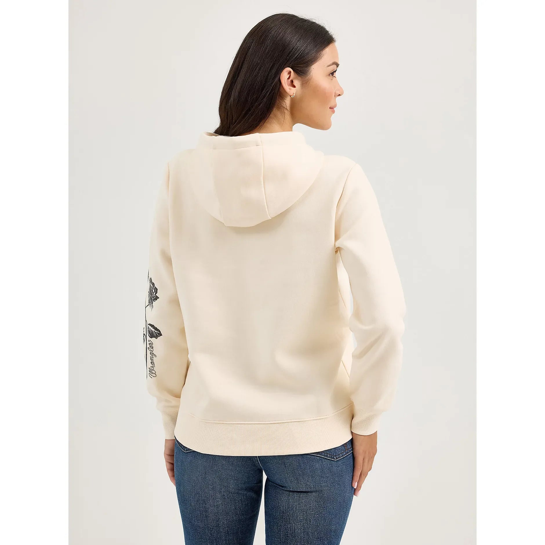 Women's Wrangler Western Graphite Hoodie-Pearled Ivory