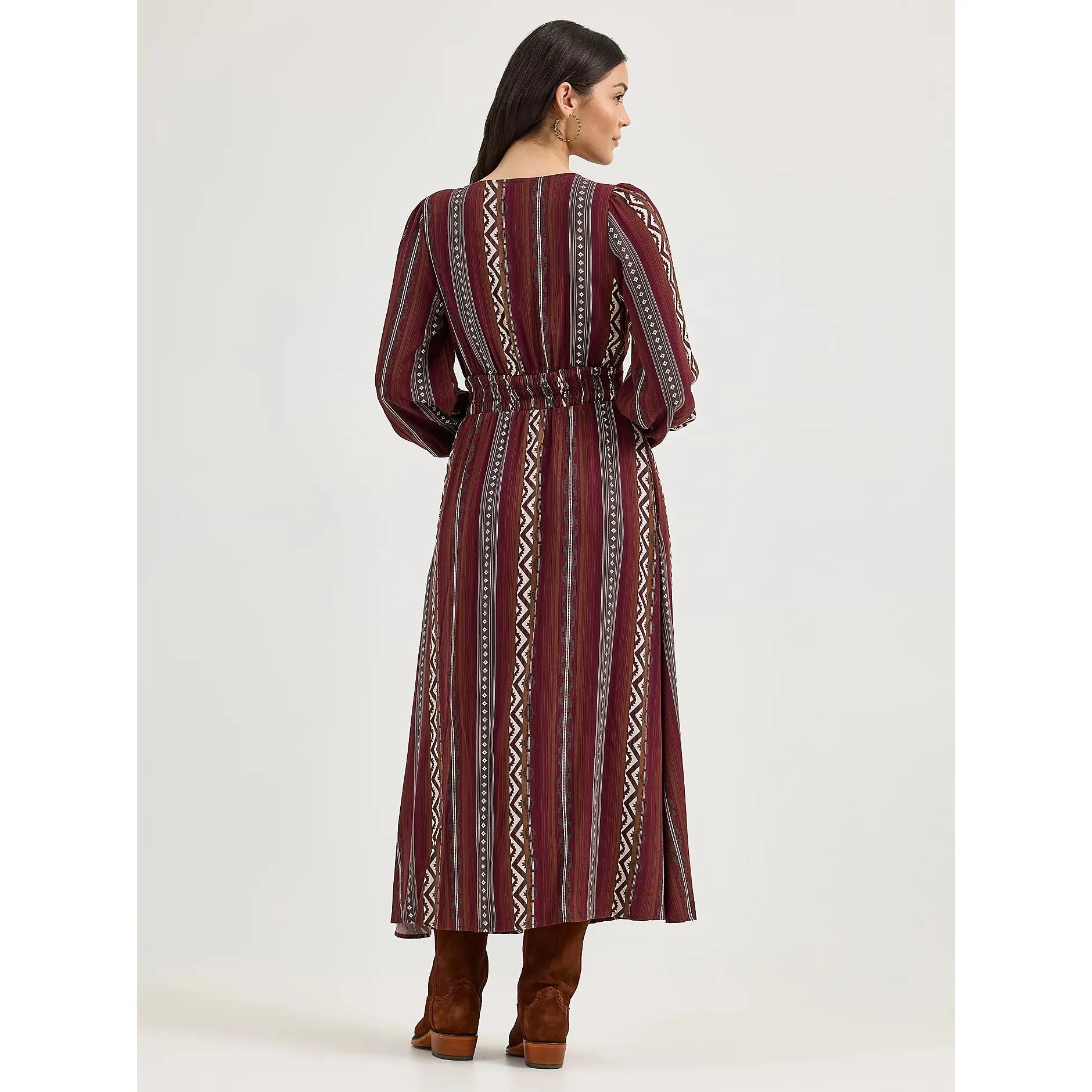 Women's Wrangler Princess Waist Button Front Maxi Dress-Port