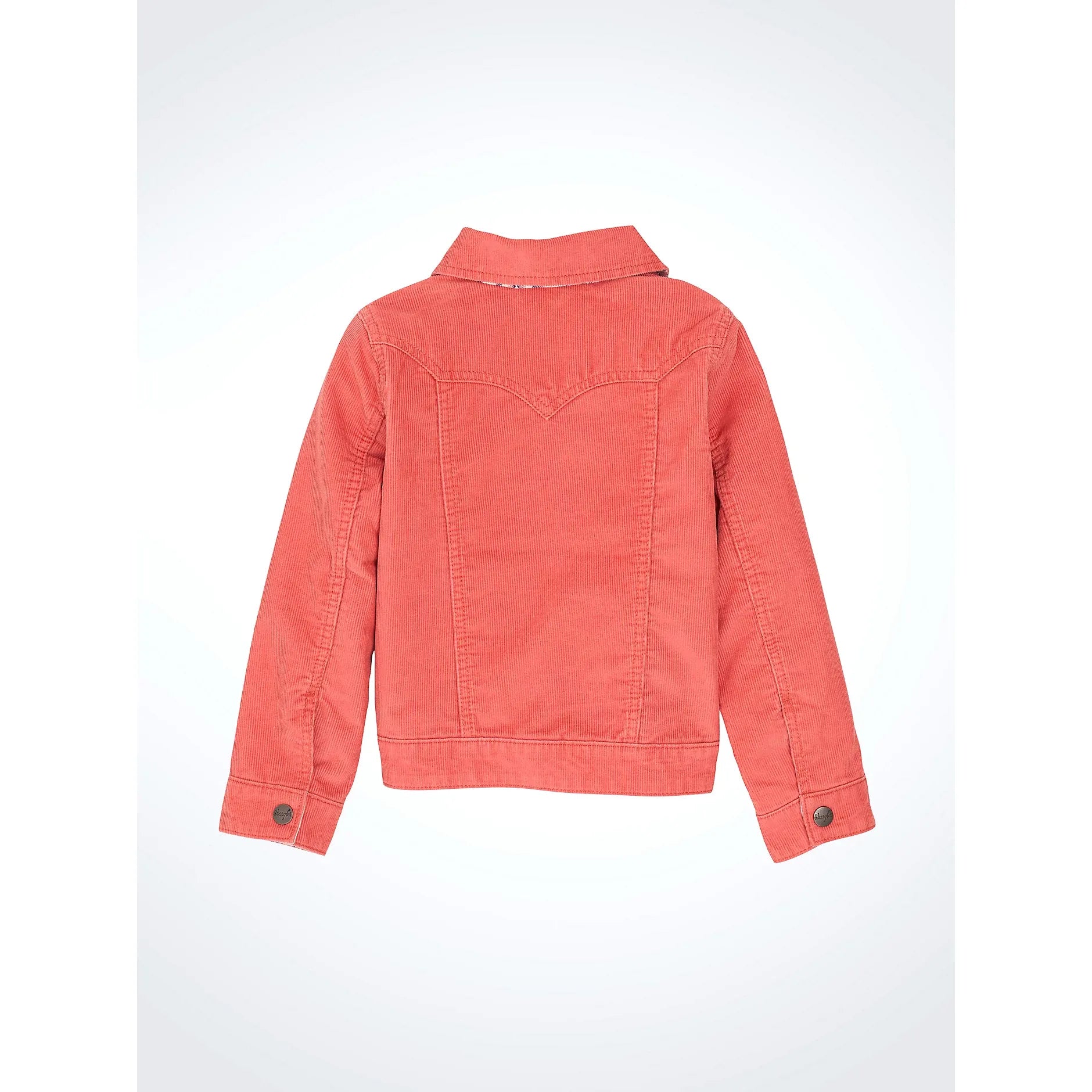 Wrangler Girl's Flannel Lined Corduroy Jacket-Coral