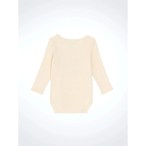 Wrangler Baby Girl's Long Sleeve Graphic Knit Bodysuit-Oatmeal