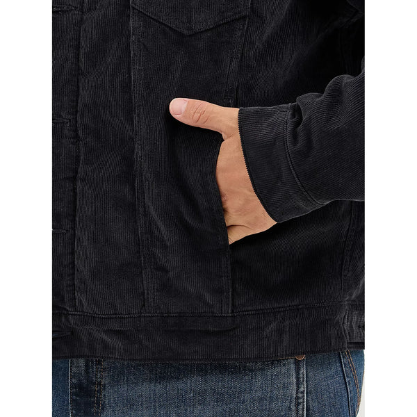 Men's Wrangler® Cowboy Cut® Sherpa Lined Corduroy Jacket-Caviar