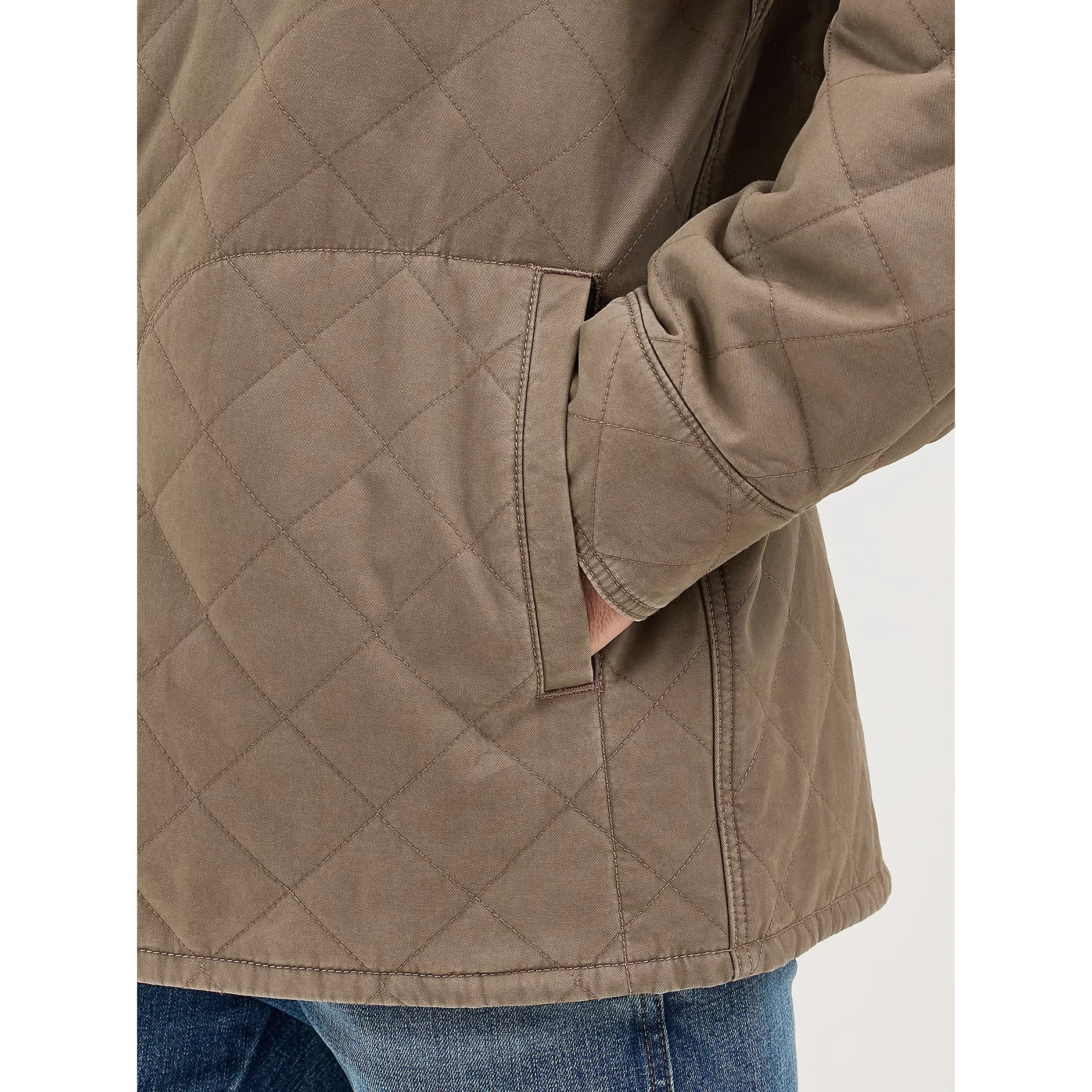 Men's Wrangler Reversible Quilted Jacket-Chocolate Chip