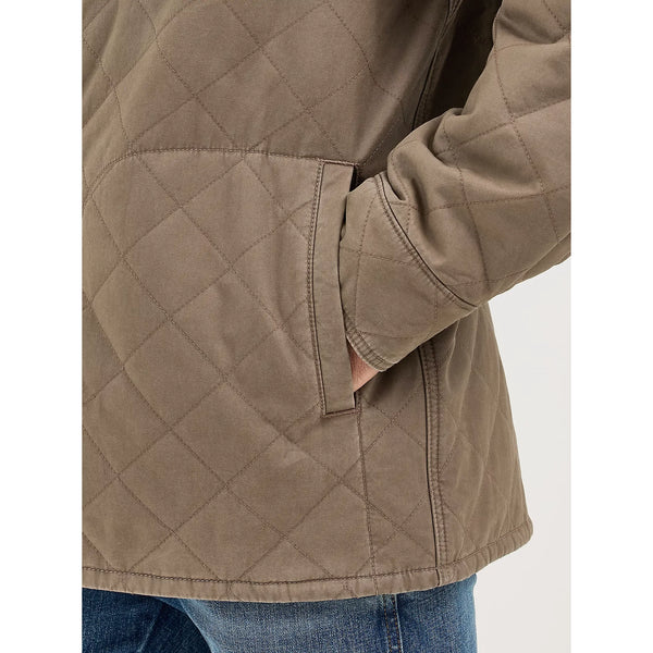 Men's Wrangler Reversible Quilted Jacket-Chocolate Chip