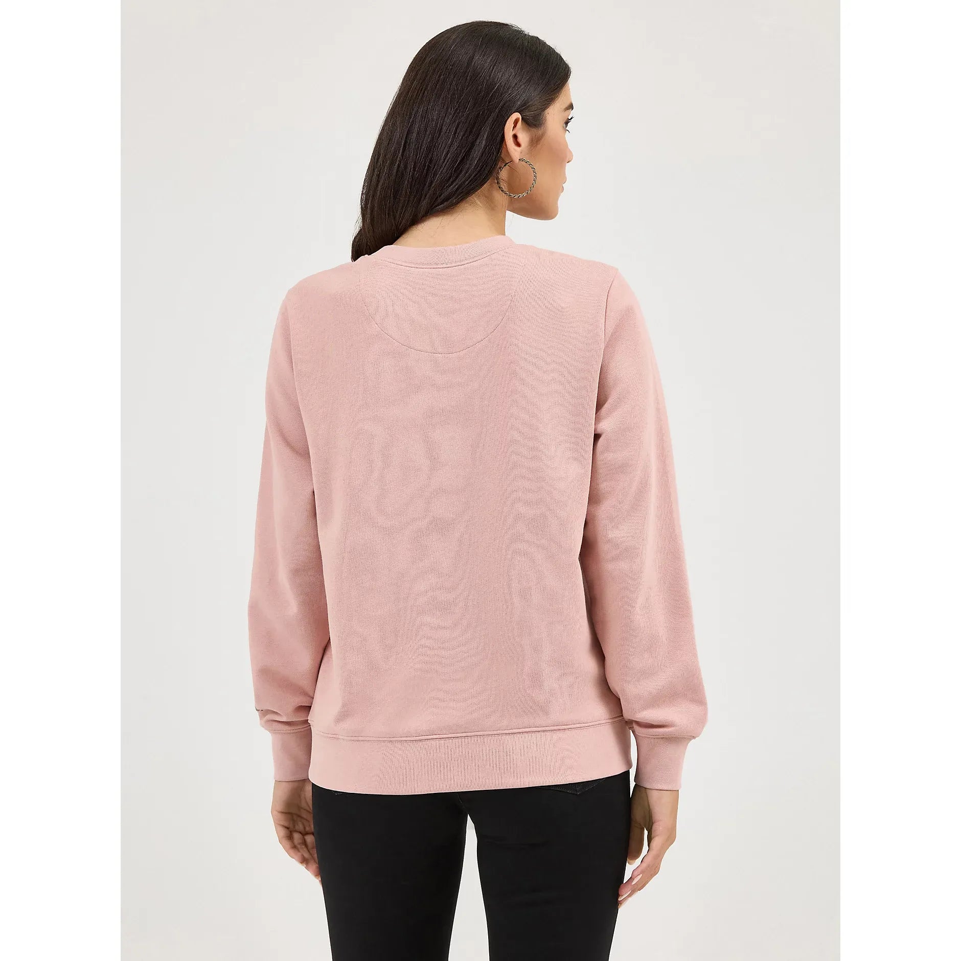 Women's Wrangler Graphic Crew Sweatshirt-Misty Rose