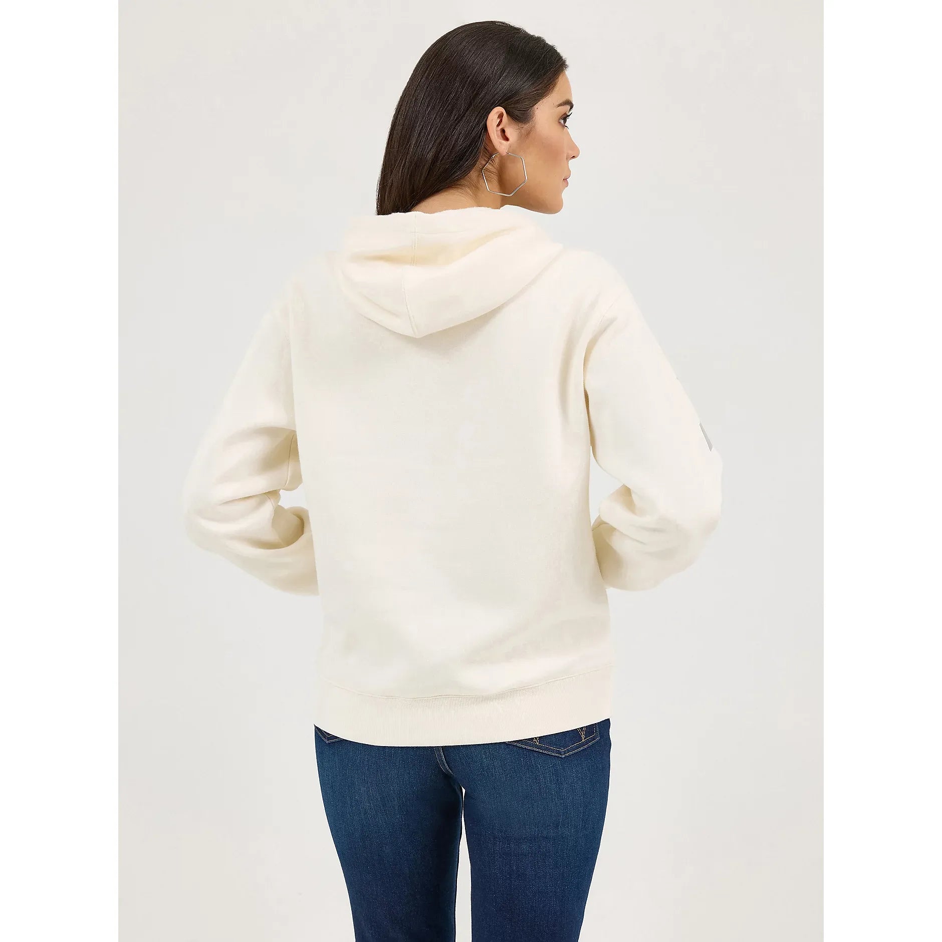 Women's Wrangler Bold Logo Hoodie in Icy White