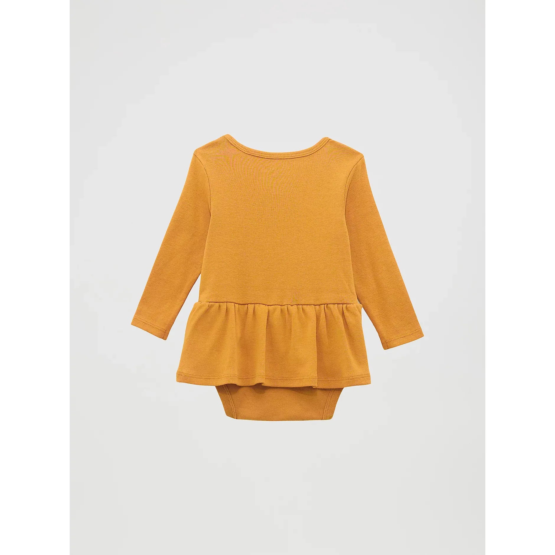 Wrangler Baby Girl's Horse Graphic Skirted Bodyshirt-Mustard