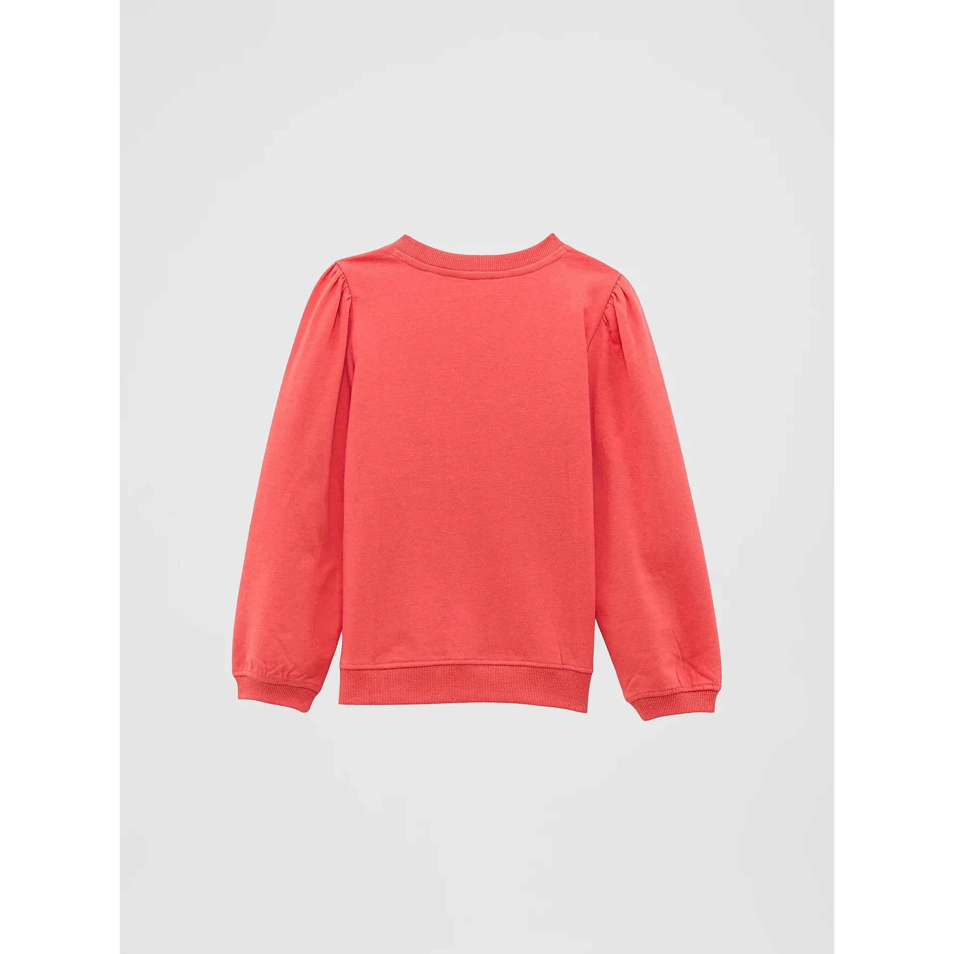Wrangler Girl's Graphic Puff Sleeve Pullover-Pink