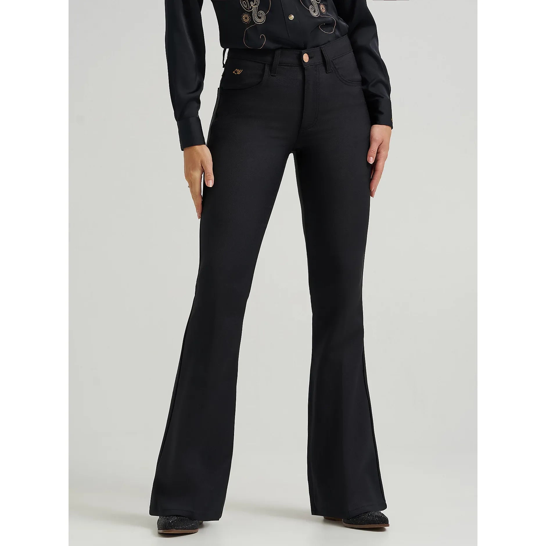 Women's Wrangler X Lainey Wilson Wrancher Flare Pant-Black