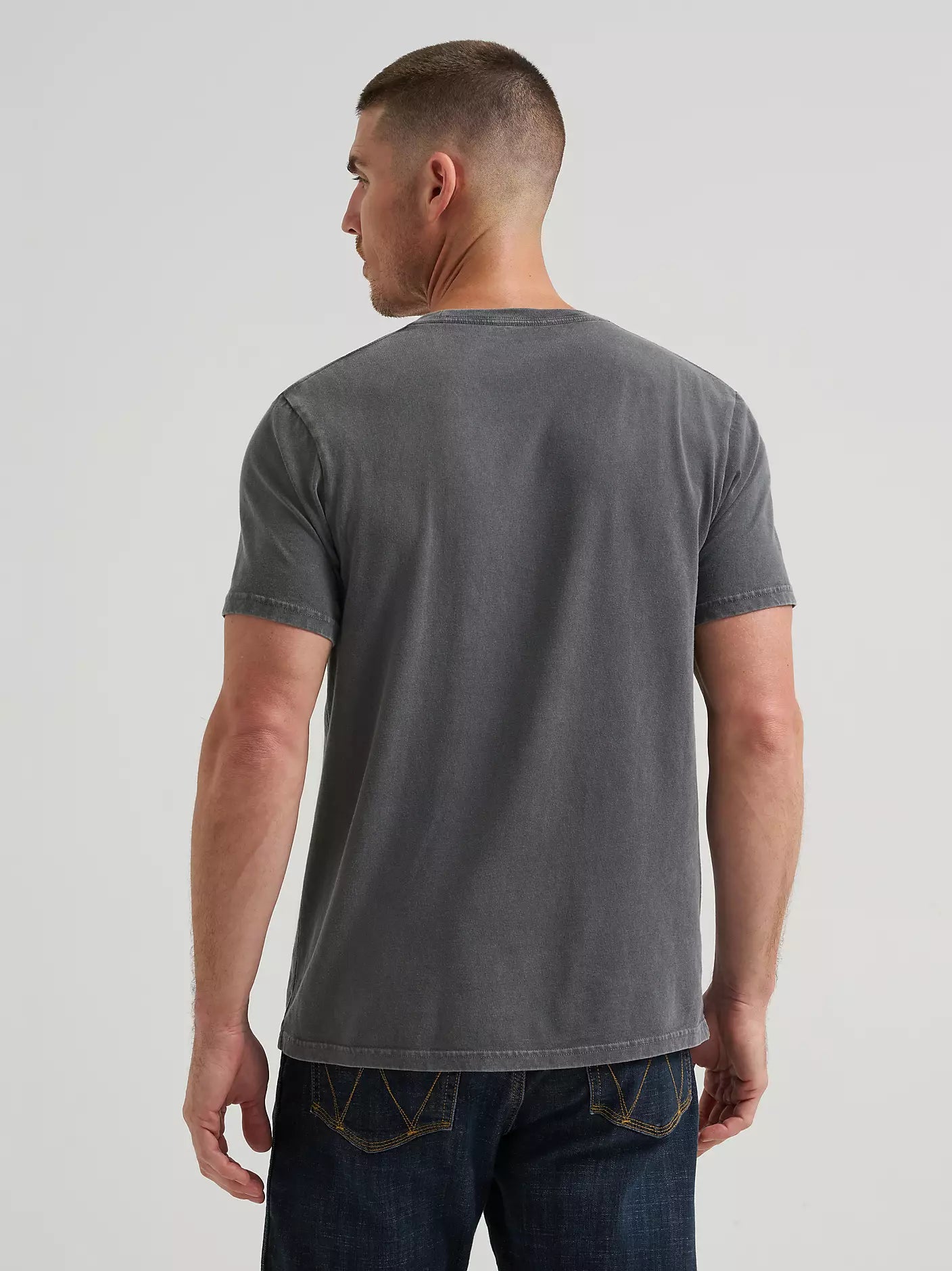 Men's Wrangler Hard Way Rodeo Graphic T-Shirt-Mineral Wash Black