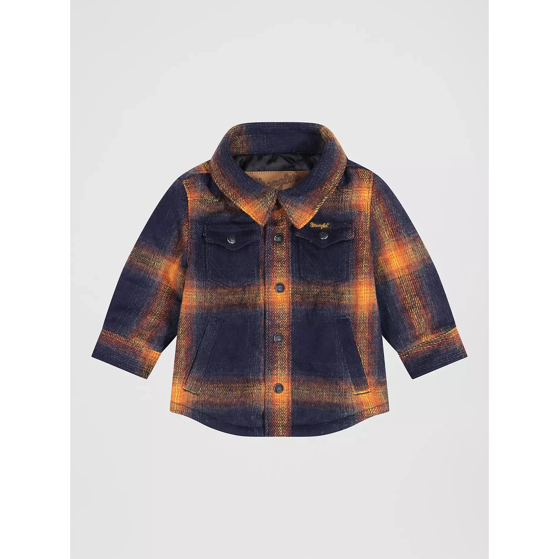 Little Boy's Wrangler Quilt Lined Flannel Shirt Jacket-Night Sky