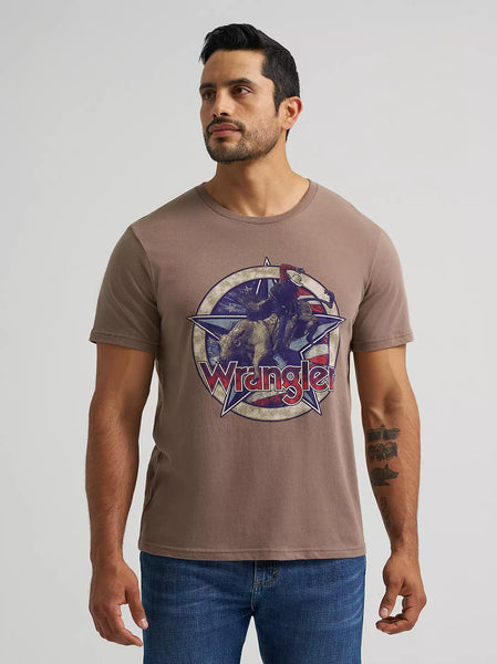 Men's Wrangler Americanas Star Graphic T-Shirt-Walnut