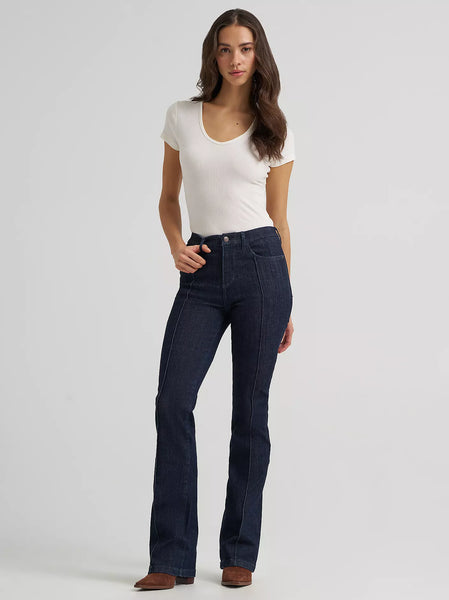Women's Wrangler BESPOKE Pintuck Bootcut Jean in Camryn