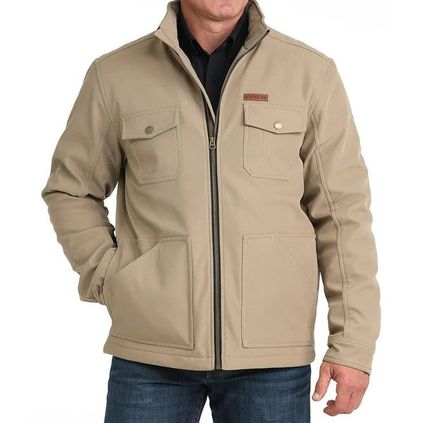 Men's Cinch Conceal Carry Bonded Jacket-Stone
