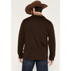 Cinch Men's 1/4 Zip Pullover Sweater-Brown